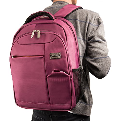 VanGoddy Germini Series Gepolsterte Laptop / Ultrabook Backpack-Rucksack, für Uni, Schule, Reise, mit gefütterter Laptop-Einlage, Abmessungen (Schwarz) - 7