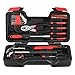 Price comparison product image INTEY Tool Box 39 Piece Tool Kit DIY Hand Tools Household Toolkit for Home, Carpentry and Woodworking with Screwdriver Set in Box Case for Men or Ladies
