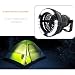 Produktbild Risingmed Tragbare LED Camping Laterne mit Deckenventilator, 2.5W 2 in 1 LED Taschenlampe ideal für Camping und Notfälle Schwarz