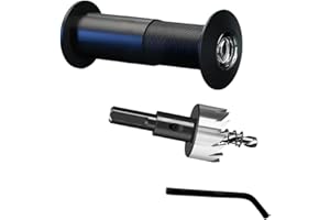 LYNQVOR Judas de porte en laiton avec foret de 16 mm et cache-trous pour porte d'entrée de 3,5 cm à 5,3 cm Lentille Optique Haute Définition, avec Cache d'Intimité - Sécurité et Confidentialité Accrues