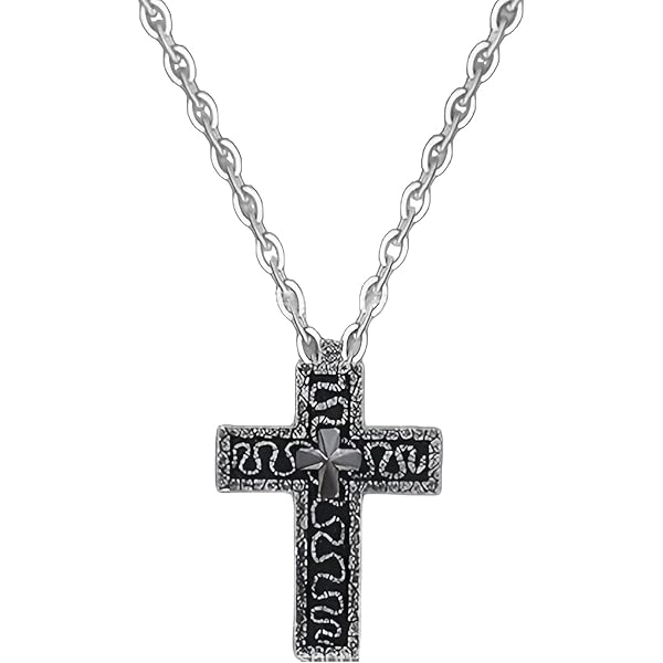 1PCS Squids Collier En Forme De Croix Avec Compartiment Secret,croix