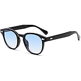 LHSDMOAT Occhiali da sole unisex vintage, occhiali da sole rotondi retrò Johnny Depp per uomo donna, occhiali da sole da guid