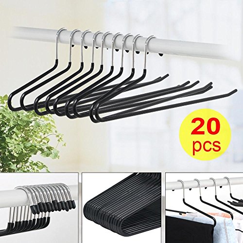 Yahee 20 Stück Hosenbügel Kleiderbügel Hosenspanner Clipbügel Rockbügel 38 x 13,5cm - 7
