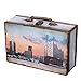 Produktbild Truhe Kiste KD1701, Berlin, München, Hamburg,Städtereise, Reisekofferoptik, Reise,Weltreise, Holztruhe mit Leder bezogen Vintage Look,Schatzkiste,Kiste,Piratenkiste,Kleinmöbel,Holzbox,Elbphilamonie (Größe L Hamburg ( 31cm B x 20cm T x 10cm H ))