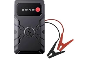 Car Jump Starter Power, TOTMOX 12V 10400 mAh Auto Emergence Starter Power, Car Battery Charger and Jump Starter with USB Port Black and Red UK Plug