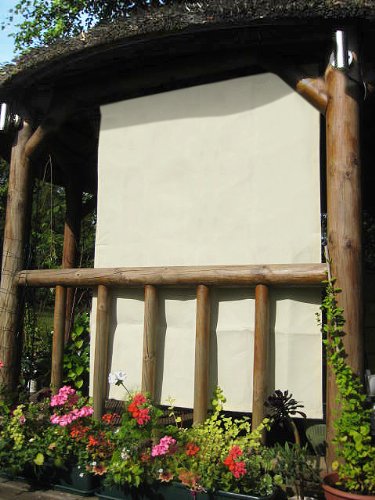 1.6m Rectangle Ivory Side Shade for a Wooden Structure