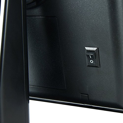 Signstek 16 LED batteriebetriebene Kosmetikspiegel 10 X Vergrößerungsfleck drehbar Schminkspiegel mit Beleuchtung für Make up, Schwarz - 7
