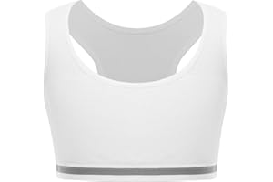 Mufeng Top Interior para Niñas Camiseta de Tirantes Sujetador Deportivo Infantil Chaleco Interior con Tirantes Finos Cruzados