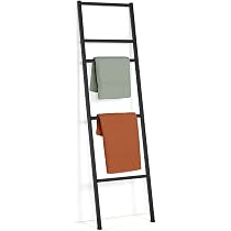 Porte-serviette sur pied 78,5 cm acier galvanisé noir