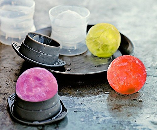 BarLife Icy Balls XXL – Eiswürfelform zum Erstellen von riesigen runden Eiskugeln – 6cm Durchmesser – 2er Set - 4
