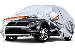 RASHION Telo Copriauto Compatibile con Fiat 500X Ford Puma Toyota Yaris Cross Peugeot 2008 Renault Captur, Impermeabile Traspirante Copertura per Auto Telone