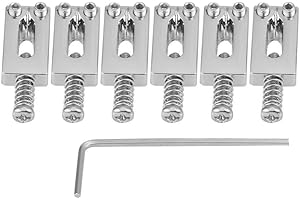 ‎BNINETEENTEAM Bnineteenteam 6 Stück E-Gitarre Tremolo Sättel Brücke für E-Gitarre Ersatz mit Schraubenschlüssel