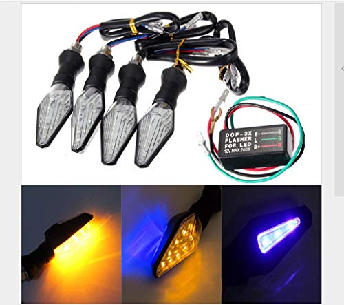 Shentian 4 set LED DC 12 V frecce per moto, set completo di lampeggianti a LED, frecce LED per moto, accessori universali modificati