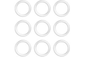 SWYSGS Anneau adaptateur souple, adaptateur pour clip de fixation en silicone transparent, anneau en silicone adapté, pour clip porte-tétine pour enfants, cadeau d'anniversaire de l'enfant, 9 pièces