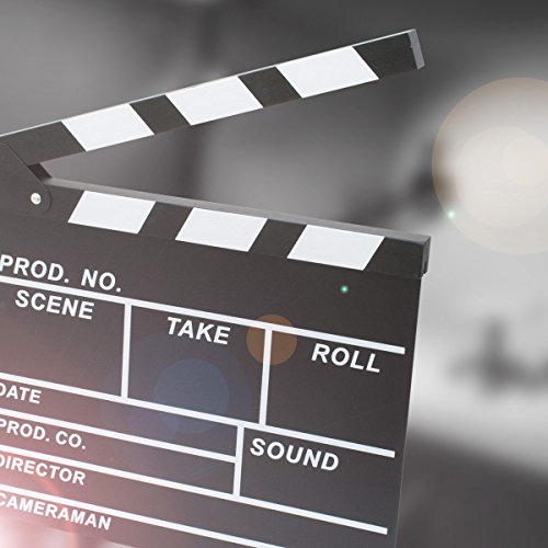 Filmklappe Regisseurklappe XXL – Hollywood Deko Regie Film Klappe Kreidetafel Requisite - 3