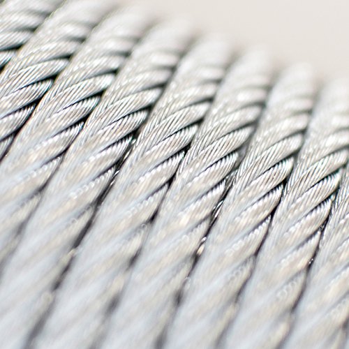 [DQ de PP] 20 m Alambre Cuerda 8 mm Top Artículo 6 x 19 cable de acero galvanizado Alambre Cuerda Cuerda alambre de acero forestal cabestrantes, cuerda