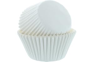 Culpitt Select White Baking Cases, Greaseproof Paper Baking Cups, 50mm Cupcake Cases - Pack of 50