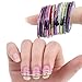 Hosaire Multicolor Mixed Colors Nail Art Striping Tape Line Decoration Sticker DIY Nail Tips Pack Of 30 rolls