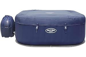 BESTWAY Lay-Z-Spa Hawaii Hot Tub, Airjet Square Inflatable Spa, 4-6 Person