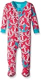 Hatley Baby Girls 0-24m Infant Footed Coverall Painted Anchors Footies