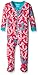 Hatley Baby-Girls Infant Footed Coverall -Painted Anchors Footies, Multicoloured (Pink), 6-12 Months