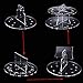 Clear Acrylic Cosmetic Tool Make Up 10 Hole Oval Makeup Brushes Holder Drying Rack Organizer Cosmetic Shelf Tool Double Layer Beauty
