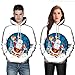 Produktbild Christmas Sweater Herren Damen Unisex UFODB Männer Weihnachten Weihnachtspullover Kapuzenshirt Kapuzensweatshirt Sweatshirtjacke Kapuzenpullover