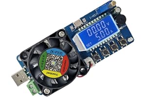 WANGCL DC elektronisk lasttestare FX35 5A 35W konstant ström USB strömdetektor batterikapacitet testare justerbar motstånd LCD-skärm