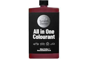 THE SCRATCH DOCTOR Scratch Doctor All in One Leather Colourant Self Seal Leather Dye Repair Paint for Furniture, Sofas, Car Seats (Red, 100ml)