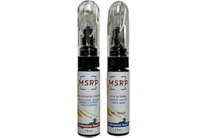 MSRP FRANCE Stylo retouche peinture pour DACIA KNA Gris Comete Réparation rayures carrosserie, Kit stylo peinture voiture 15ml, Pointe ultra fine et pinceau intégré