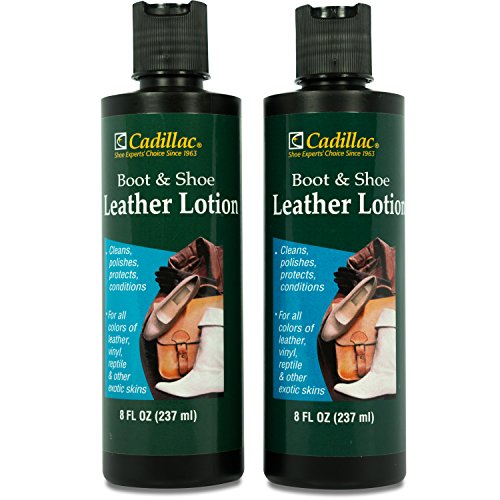 Preisvergleich Produktbild Cadillac Kofferraum und Schuh Leder Klimaanlage und Reiniger Lotion 8 oz (2 Pack) – Bedingungen, reinigt, poliert und schützt alle Farben der Leder – Ideal für Schuhe, Möbel, Handtaschen, Jacken & mehr