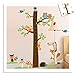 Wall Sticker Removable Decal Home Decor Vinyl Cartoon Owl Child Measure Height