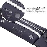MR Couture – wasserfeste Neopren Bauchtasche im Ultra flachen Hüftgurt Design - speziell für Wertsachen beim Reisen Sport und Freizeit – Verstauen Sie Handy, Geld und Kopfhörer in der Brusttasche - 
