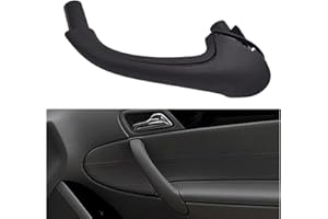 Hacreyatu Tirador de la puerta interior del conductor/pasajero delantero para Benz W203 Clase C 2038101551 (Derecha, Negro)