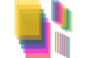 YFPOPONE 20 sztuk kolorowych nakładek z dysleksją, 3 rozmiary, pomoc w czytaniu palców, z PET, przezroczysta, kolorowa folia do czytania, spersonalizowana pomoc w czytaniu dla dzieci