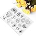 Produktbild Liebe Herz Blatt Silikon Klar Stempel Blatt, Scrapbooking Album Silikon Stempel, Clear Stamps DIY Handwerk Scrapbooking Dekorieren