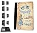 Produktbild 003040 - Whimsical Alice Cheshire Cat Imagination Weapon Reality Quote Design Amazon Kindle Paperwhite 6'' 2014/2016 TPU Leder Brieftasche Hülle Flip Cover Book Wallet Stand halter Case