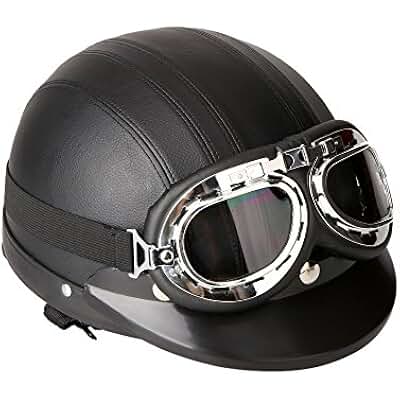 Casco Scodella Per Scooter E Moto - Mezza Calotta Con Calotta In ABS - Leggero, Traspirante E Sicuro Per Uso Urbano E Sportivo - Foto 10