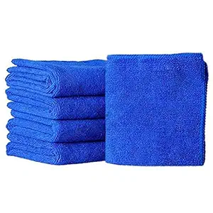VRT Micro Fiber , Detailing & Polishing Cloth 340 GSM 40 cm x 40cm (Blue) 1pack of 5qty