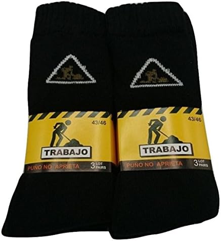 TEXTURAS HOME Men's Athletic Socks Black Black