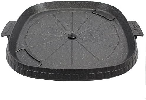 Stove Top Smokeless Grill with Oil Drain Outlet, Non-Stick Marble Coating Surface Indoor BBQ, Korean BBQ, Die Casting Aluminum Stove Top Indoor/Outdoor Grill (100% PTFE and PFOA Free) by hanaro