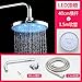 Produktbild Duschkopf Temperaturregelung Tri LED-Farbe LED-Verstärker top spray Duschen, 8 Zoll runde obere Injektion +40 cm Querstange