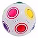 Produktbild Fidget Spielzeug Sphärische Würfel Ball, PONCTUEL ESCARGOT Fidget Cube Magic 3D Puzzle IQ Spielzeug, Faszination Regenbogen Ball,Fußball Stil Würfel