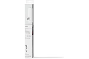 Cricut Permanent Adhesive Vinyl Sheet | 30.5 cm × 1.2 m | Gloss White | Self-Adhesive Vinyl for All Cricut Cutting Machines