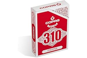 SOLOMAGIA Copag 310 Playing Cards - Slim Line - Stripper - Red
