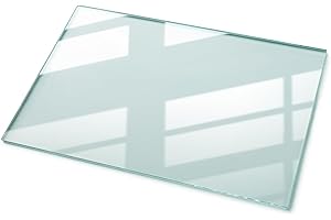 Wallfluent Glasplatte 120x80 cm Installationswerkzeuge Glatte Oberfläche Schutz vor Kontamination Sicherungsblech Wasserdicht Polierte Kanten Fleckenbeständigkeit - Transparent