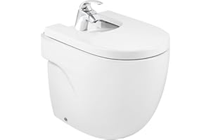 Roca,Meridian,Bidé compacto adosado a pared sin tapa,Blanco,360mm x 520mm x 400mm,A357247000