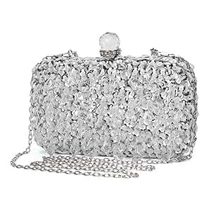 Pochette Femme Avec Chaîne D'Épaule - En Bois Bordeau - Style Clutch - Marque Ladies - Neuf Avec Étiquettes