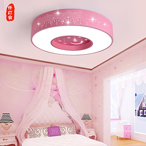 Preisvergleich Produktbild GQLB Die Sterne leuchten LED-Rundschreiben Mädchen schlafzimmer kinderzimmer Deckenleuchte 500MM, warmes Licht