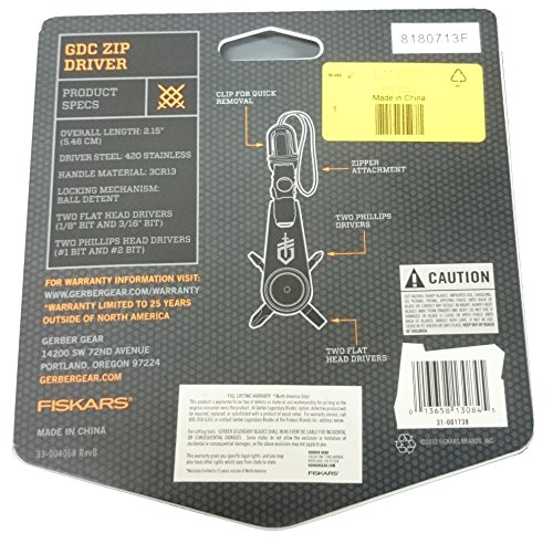 Gerber Multifunktionswerkzeug Mini Multi-Tool, GDC Zip Driver, GE31-001738 - 4